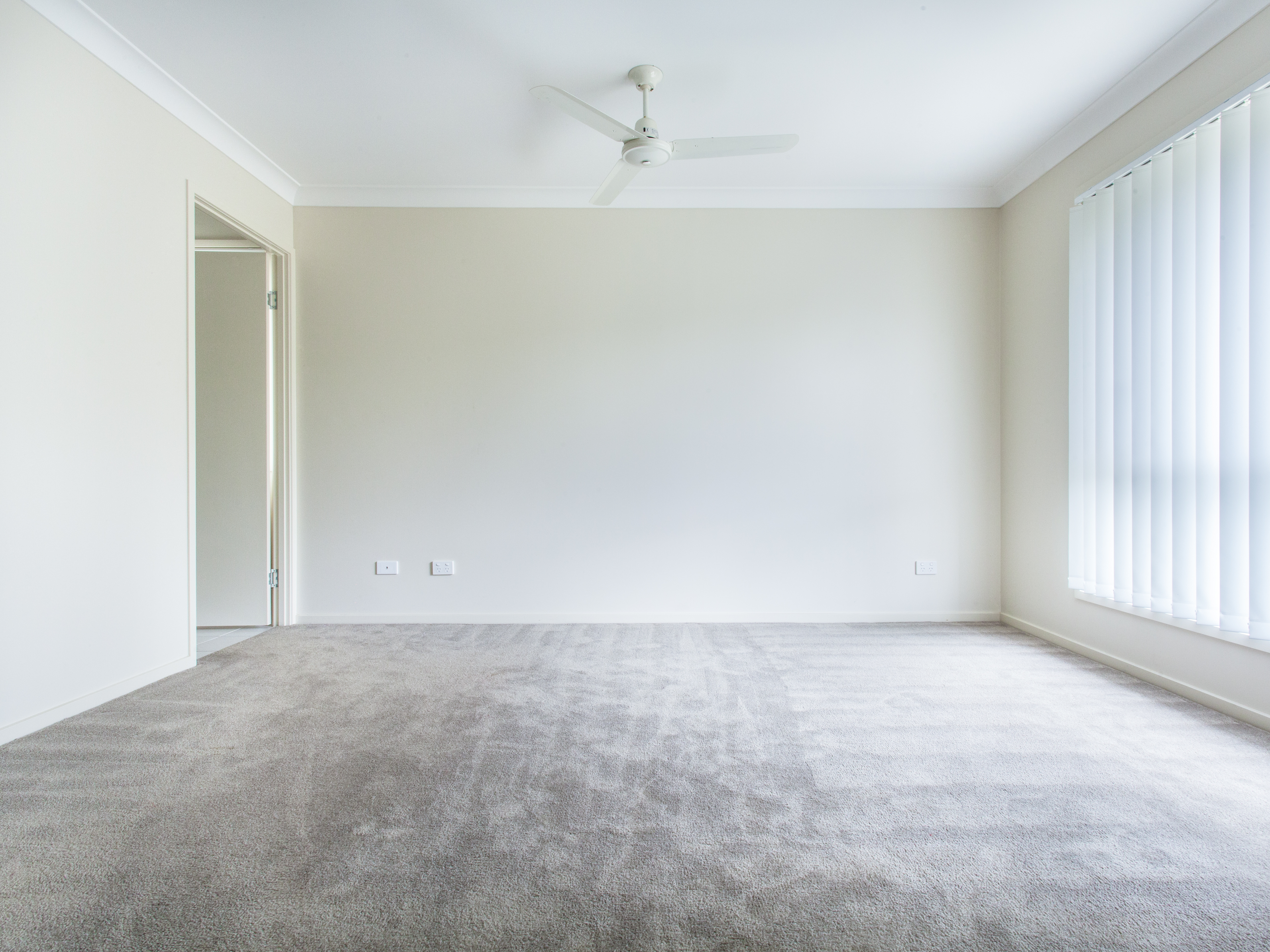 Empty Bedroom With Carpet